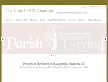 Tablet Screenshot of churchofsaintaugustineprov.com